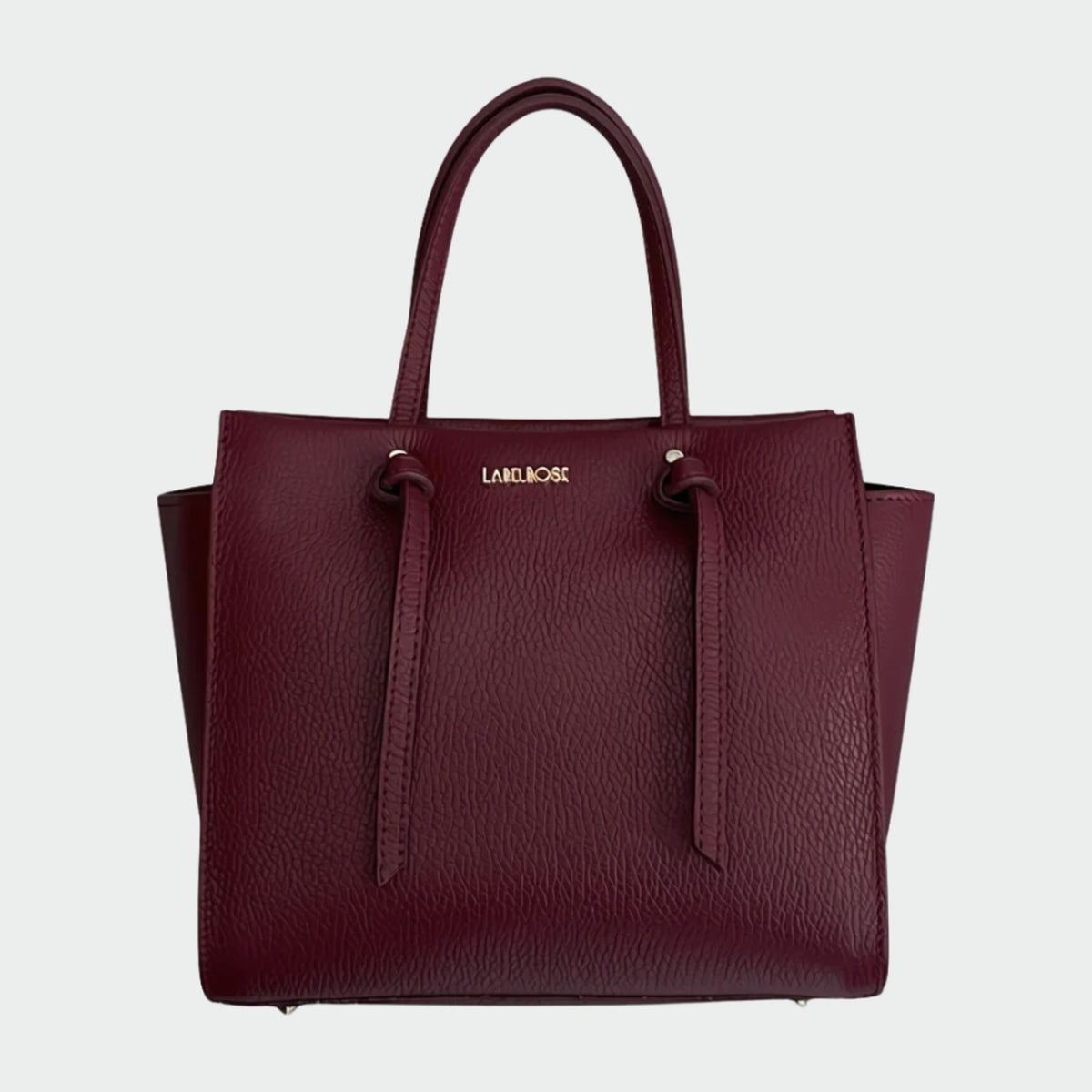 Borsa a mano ABIGAIL vera pelle - BURGUNDY