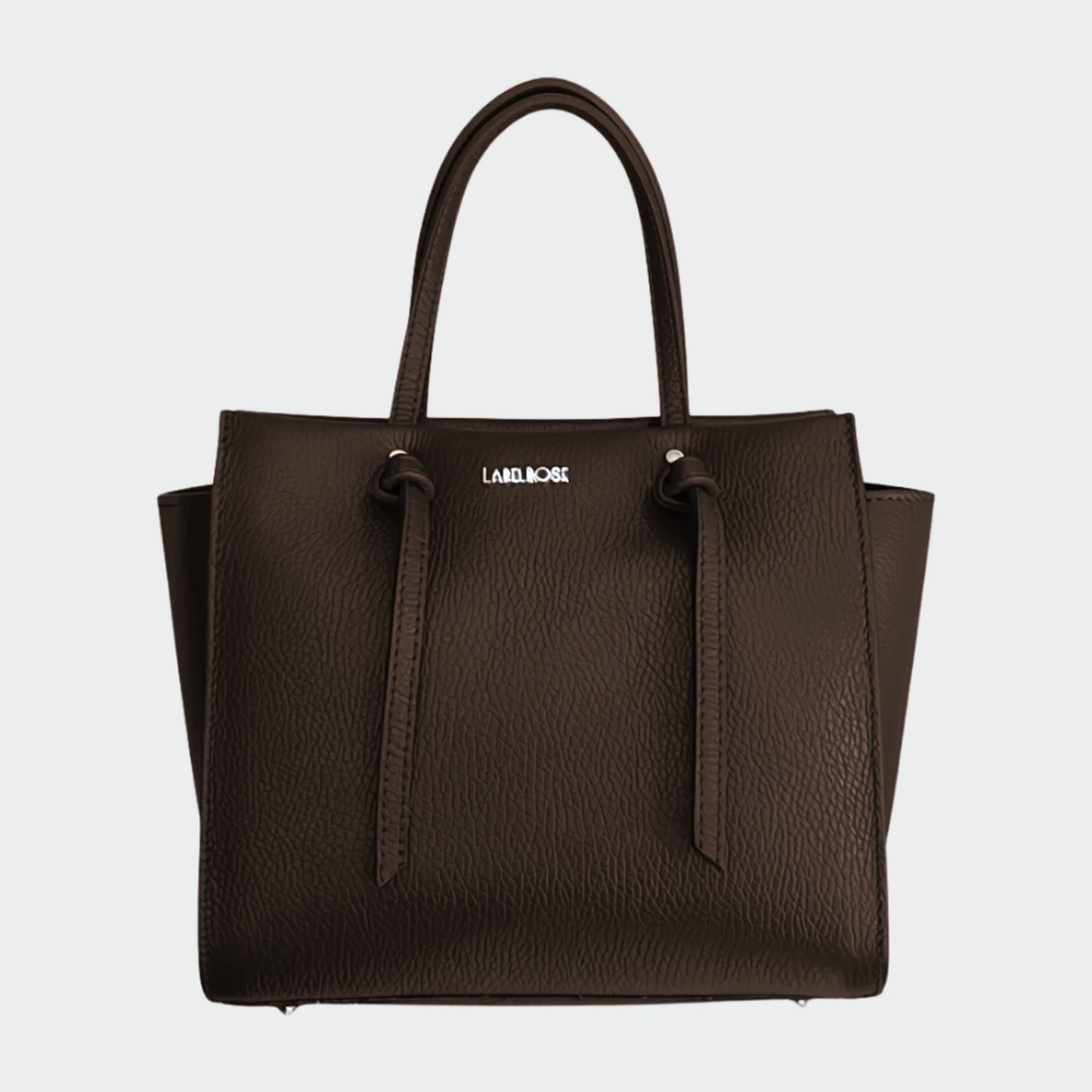 Borsa a mano ABIGAIL vera pelle - DARK BROWN