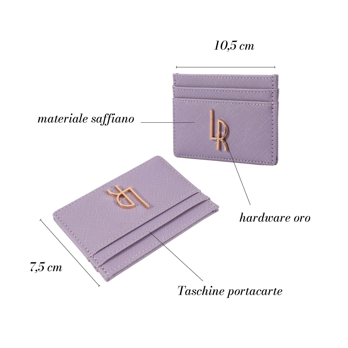 MINI BEAUTY saffiano WALLET - LAVANDA