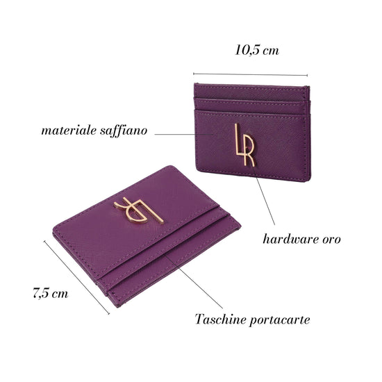 MINI BEAUTY saffiano WALLET - VIOLA