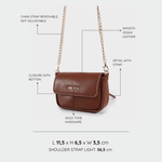 Mini bolso MINI MARGARET - MARRON