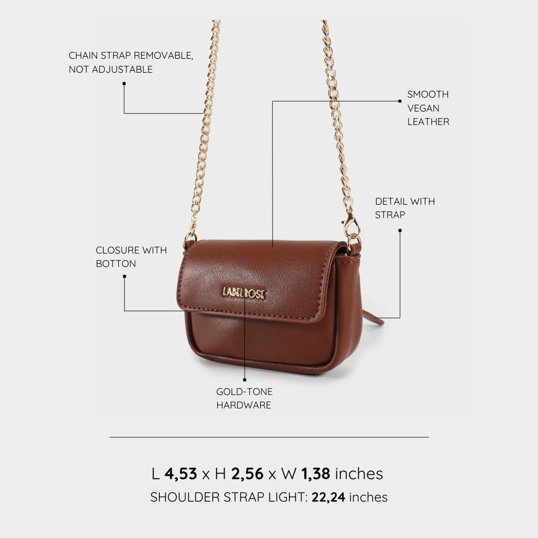 Mini bolso MINI MARGARET - MARRON
