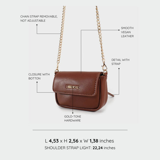 Mini bolso MINI MARGARET - MARRON