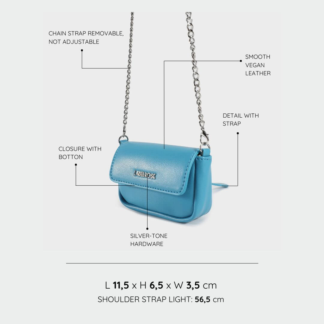 MINI MARGARET mini bag - TURQUOISE