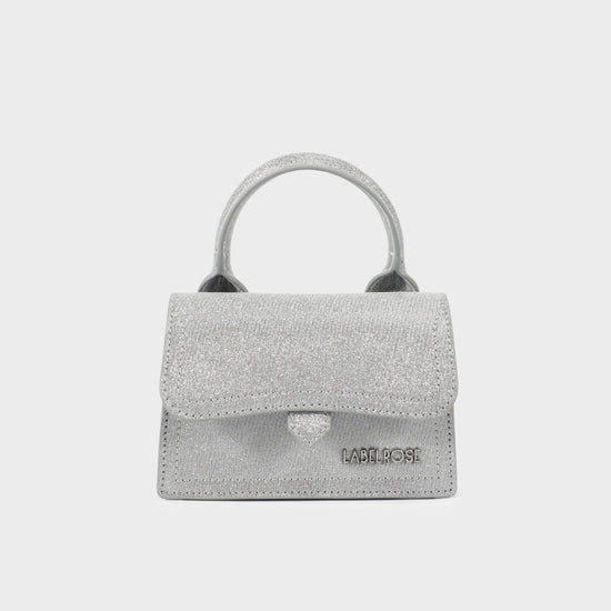 Mini bag a mano PAIGE MINI LE - ARGENTO