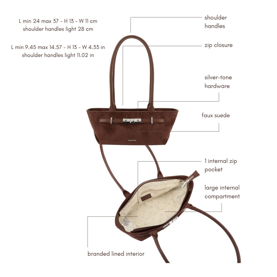 Borsa a spalla JAY SUEDE- MOCHA