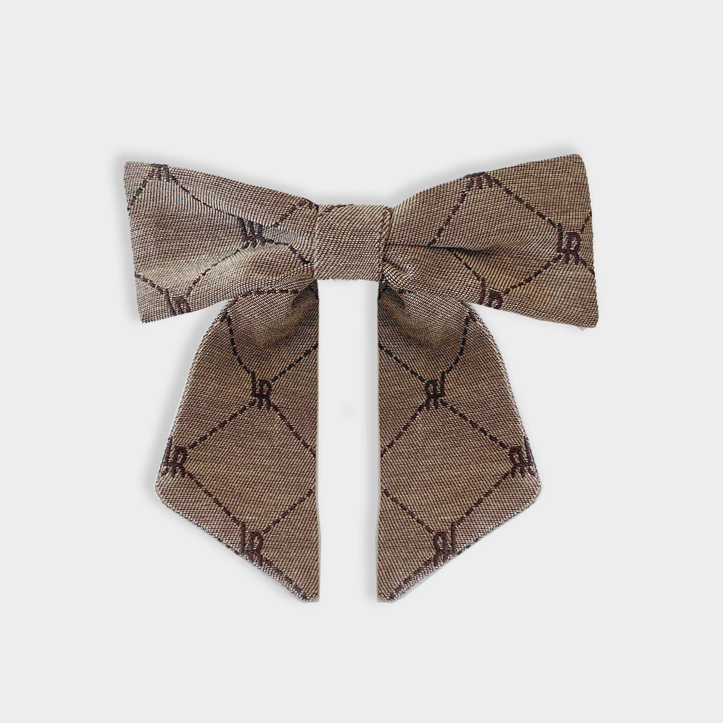 MONOGRAM BOW HAIR CLIP