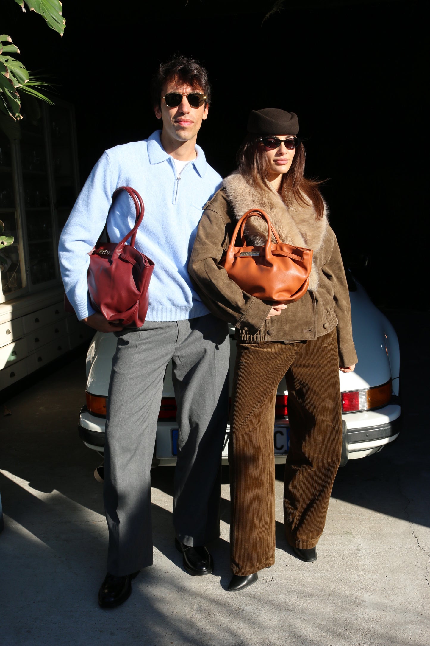 Borsa a mano NEW BRIELLE SMALL - CARAMEL BROWN