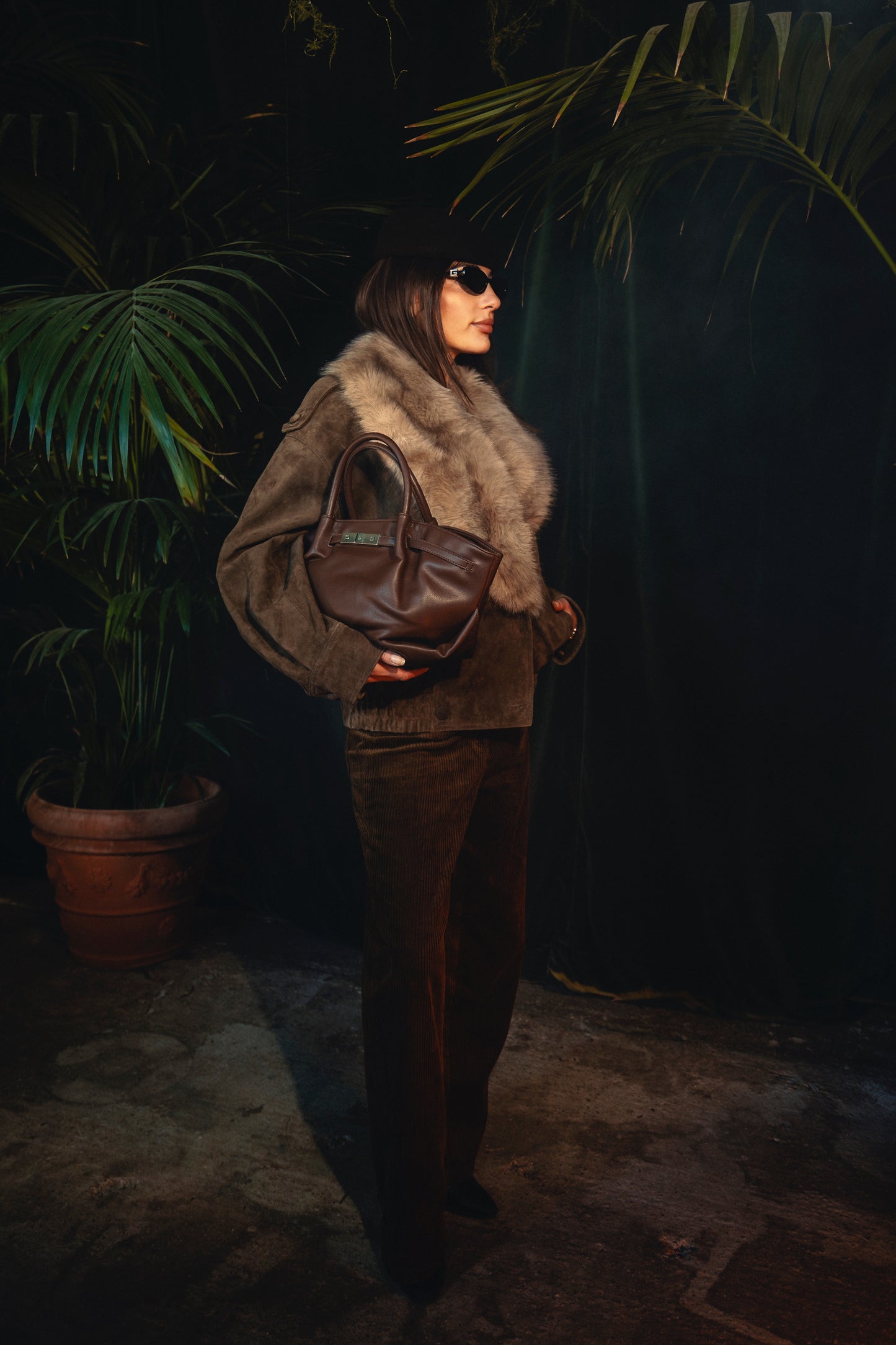 Borsa a mano NEW BRIELLE SMALL - ESPRESSO