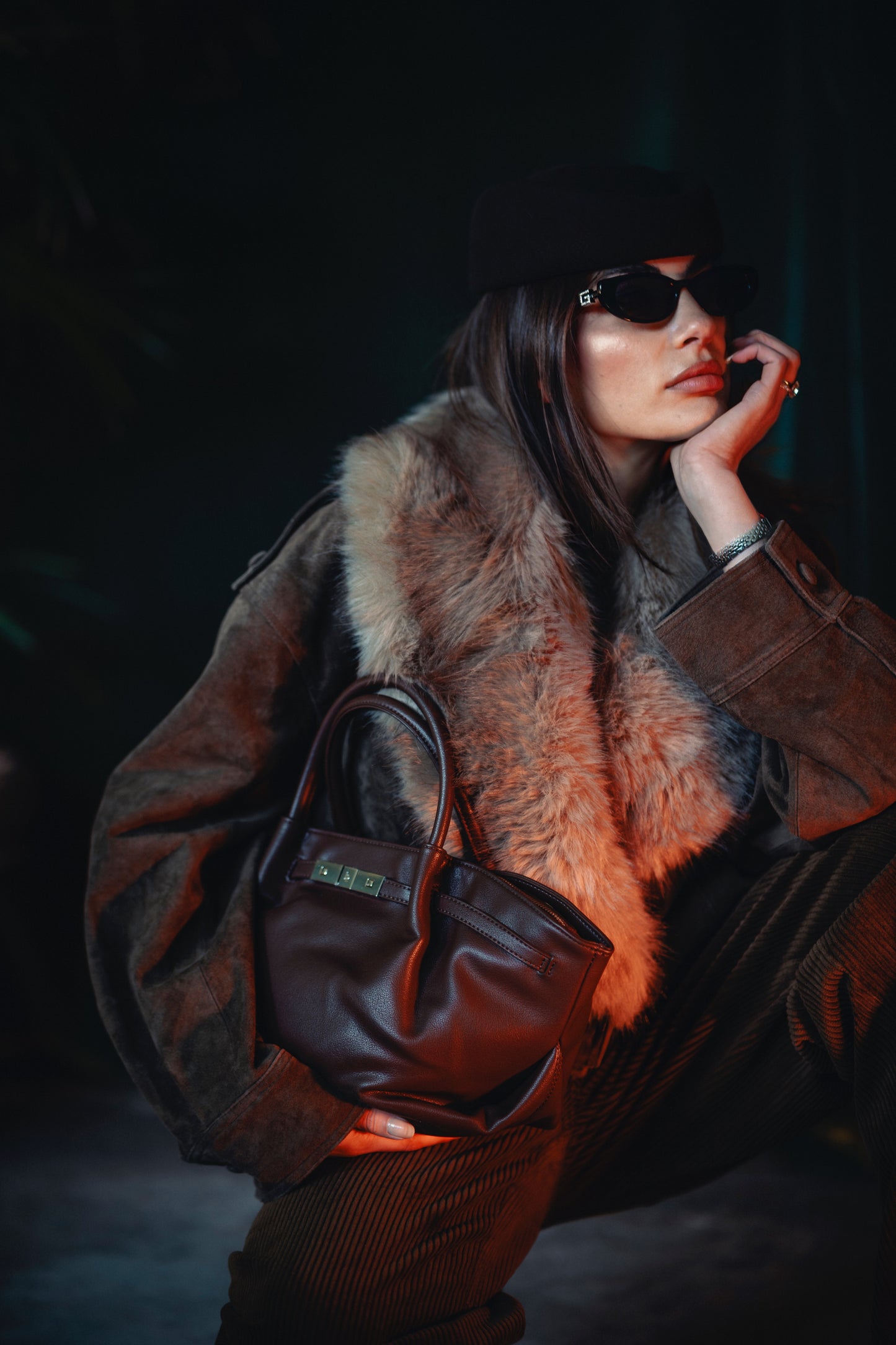 Borsa a mano NEW BRIELLE SMALL - ESPRESSO