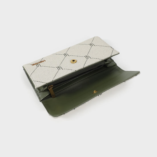 Portafoglio NEW MONOGRAM WALLET MAXI - VERDE