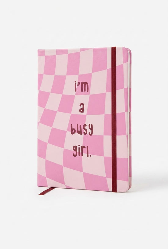 Notebook back to reality - BUSY GIRL RED