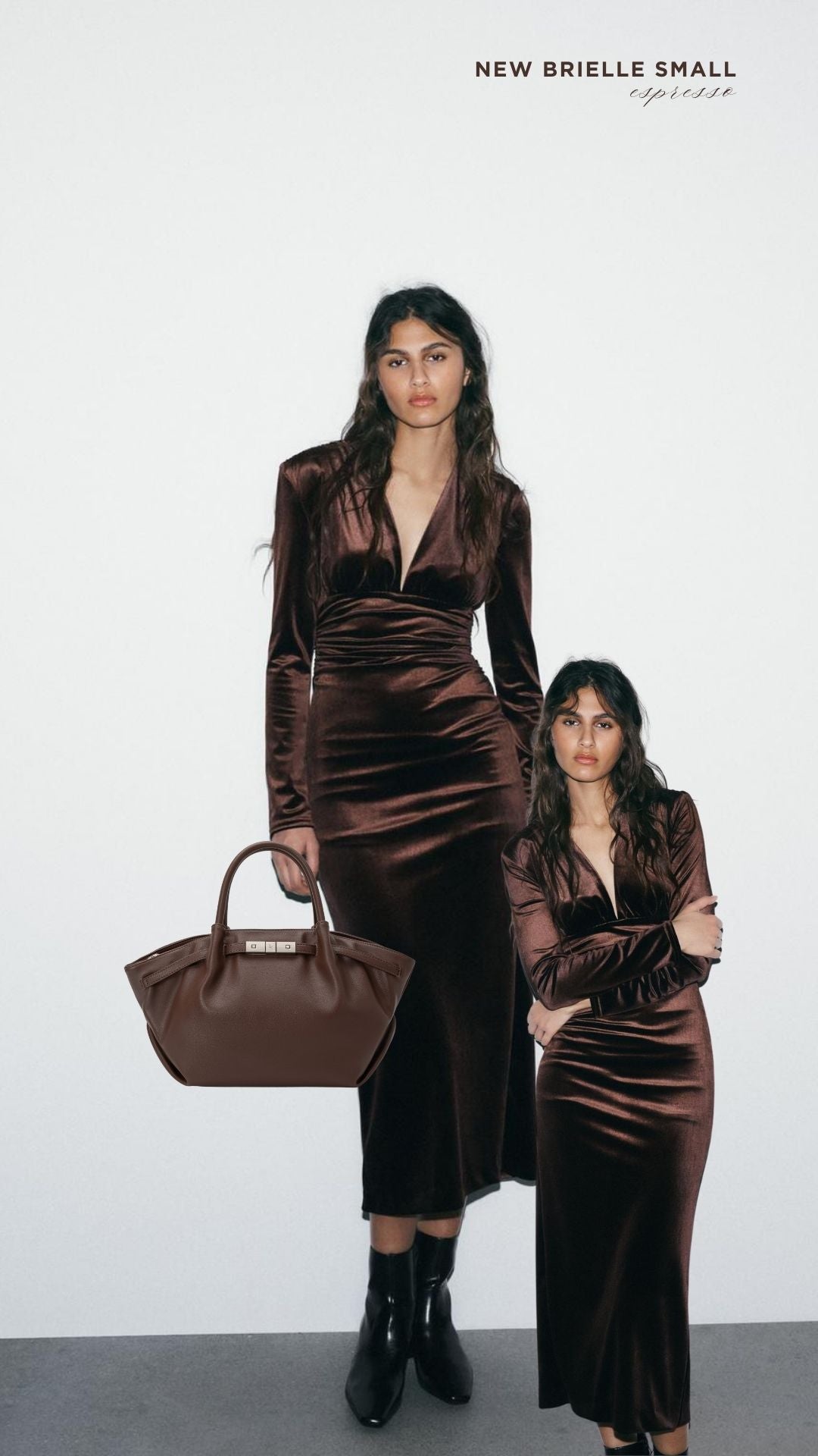 Borsa a mano NEW BRIELLE SMALL - ESPRESSO