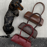 Borsa a spalla LONGUETTE- AMBER BROWN