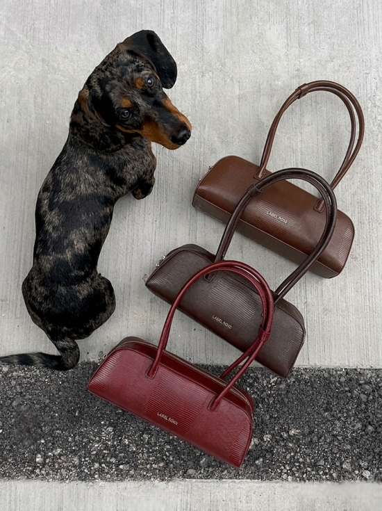 Borsa a spalla LONGUETTE- PORT WINE RED