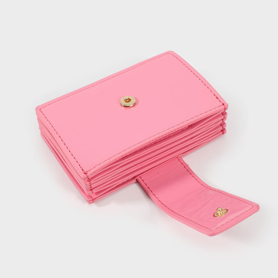 ROSE CARD WALLET 30.05 LE - PARTY PINK