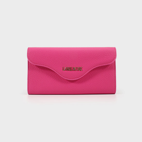 Leatherette TAYLOR WALLET - FUXIA