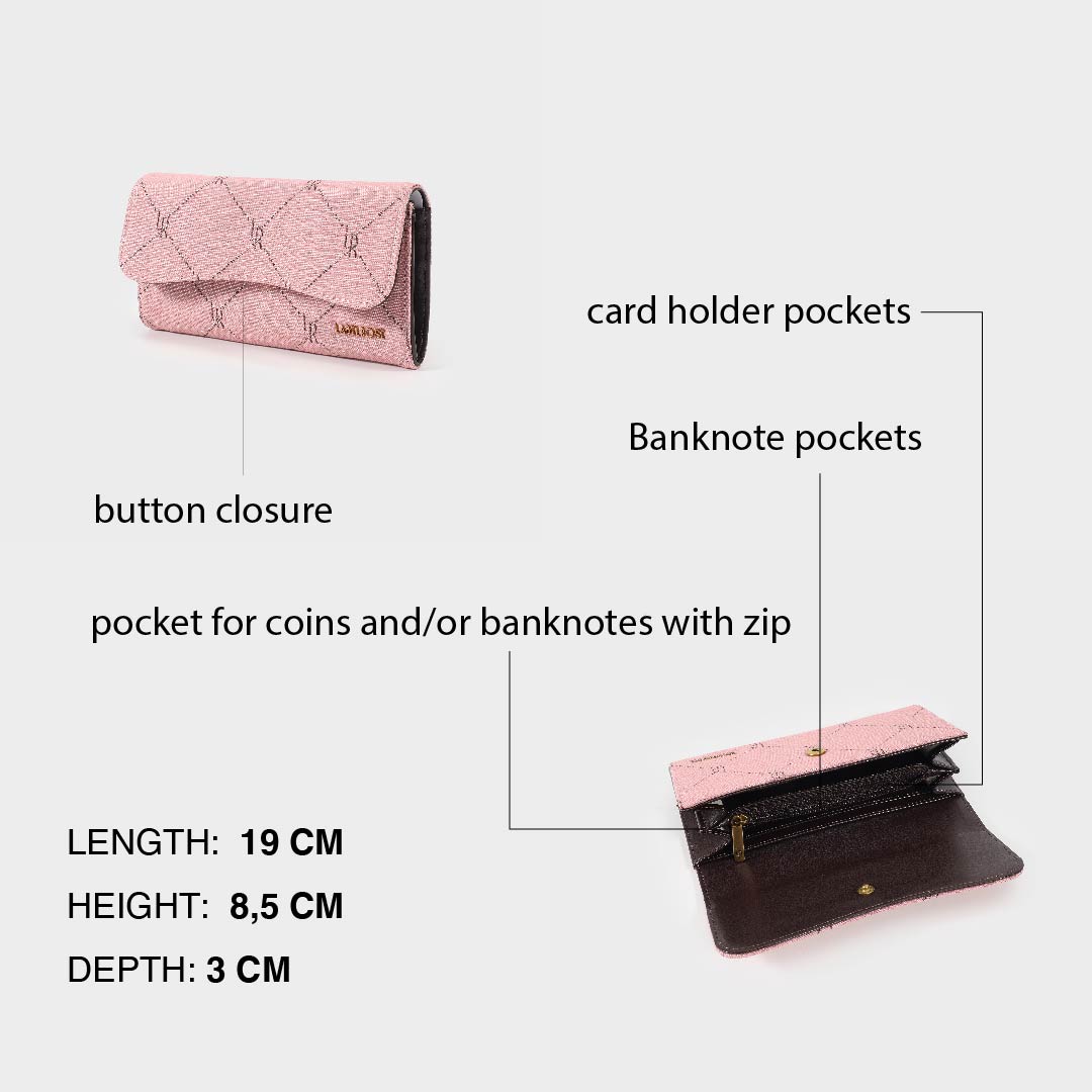 Portafoglio NEW MONOGRAM WALLET MAXI - ROSA