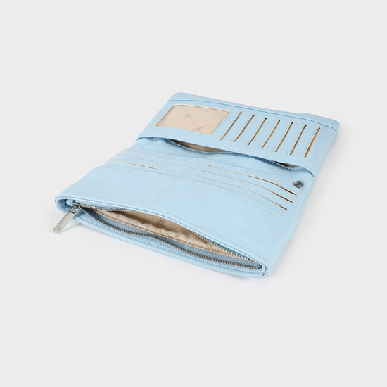 Portafoglio ELLEN WALLET BIG - BABY BLUE