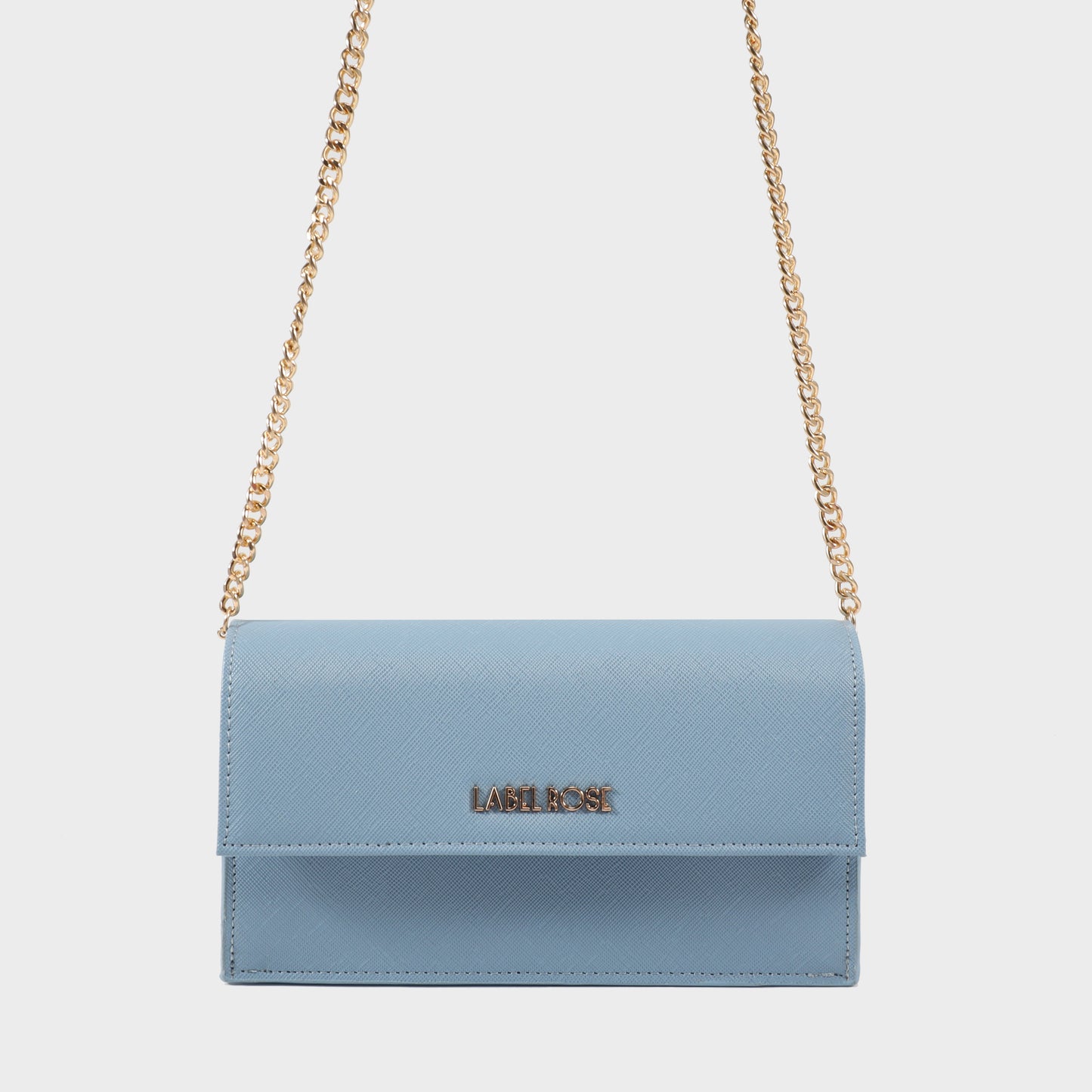 Pochette WALLET ON CHAIN - CELESTE