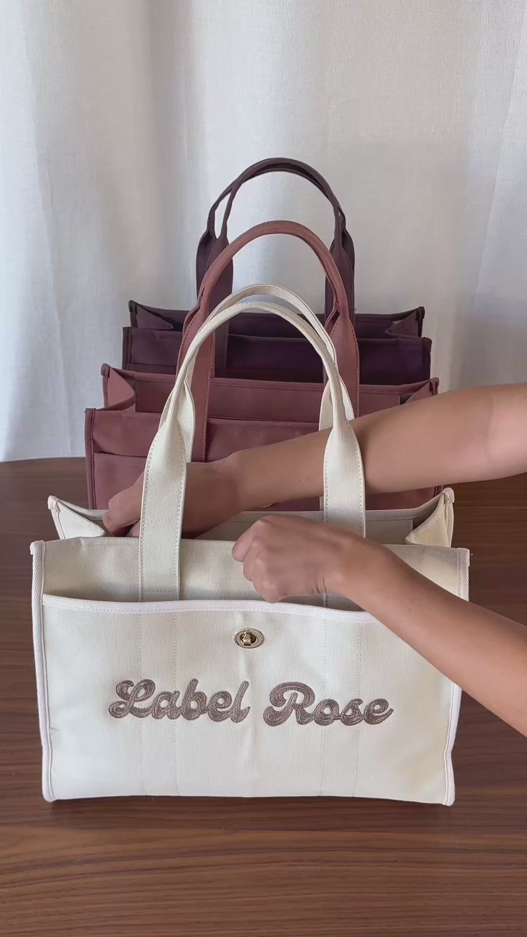 Load and play video in Gallery viewer, TOTE BAG LR - BLUE
