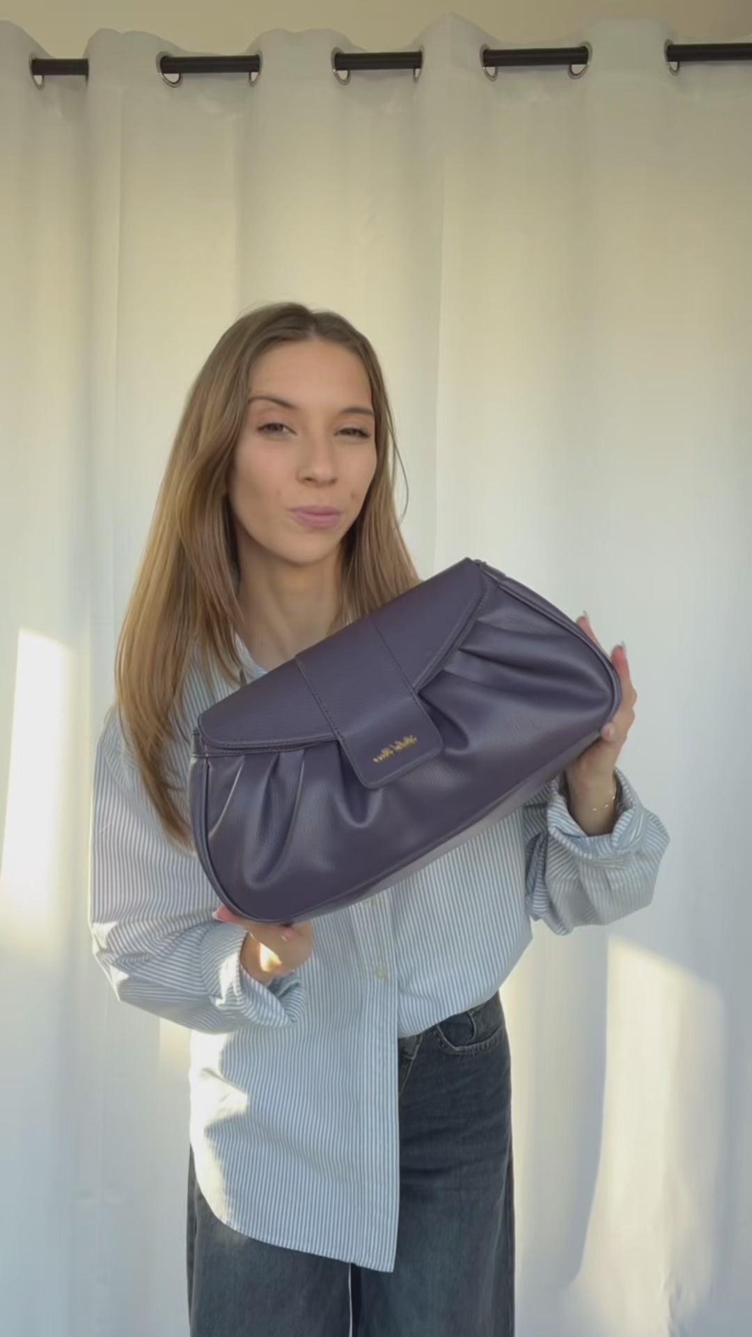 Cargar y reproducir el video en el visor de la galería, Borsa a mano MARIGOLD - VIOLET
