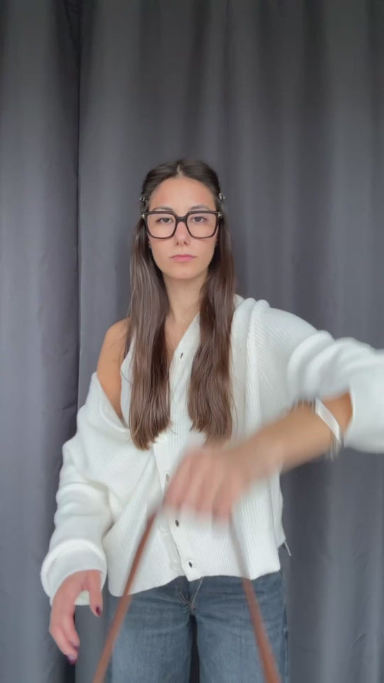 Carica e guarda video nella visualizzazione della galleria, Borsa a spalla MINNIE - ALMOND
