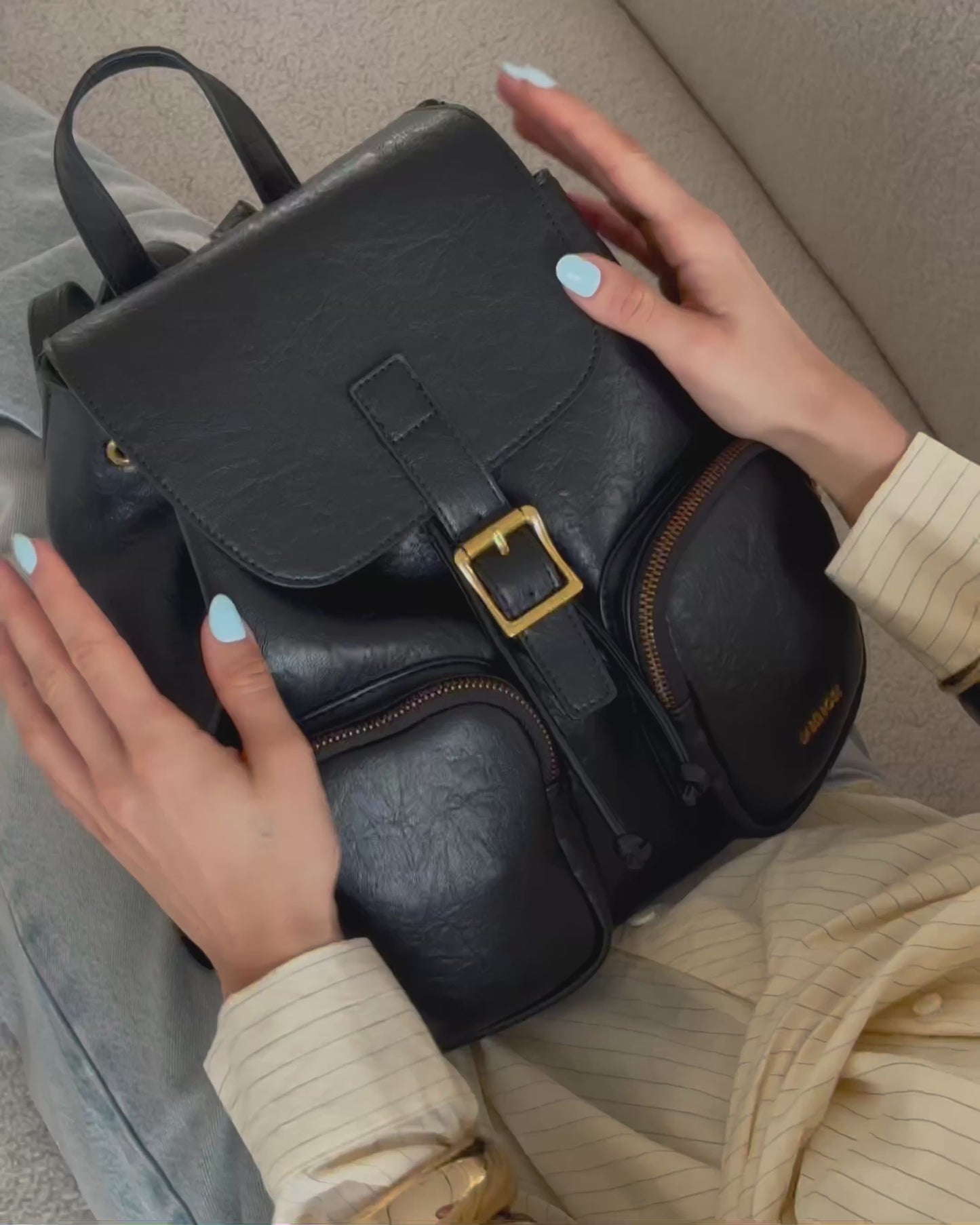 Load and play video in Gallery viewer, SUMMER BACKPACK - CREAM
