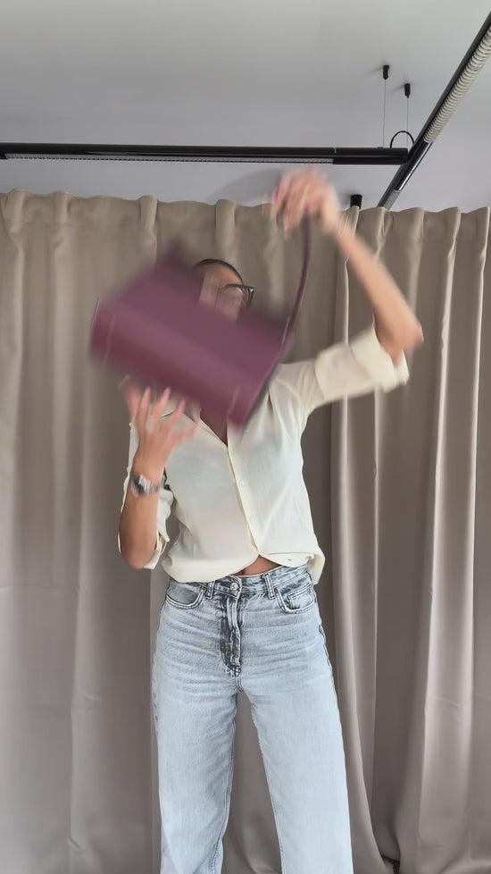 Cargar y reproducir el video en el visor de la galería, Borsa a spalla GRACE 5.0 - MAUVE
