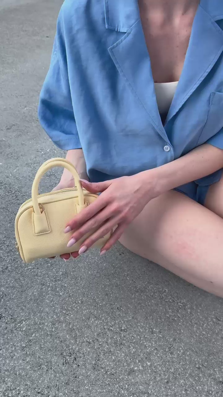 Carica e guarda video nella visualizzazione della galleria, Mini bag ZELDA - YELLOW
