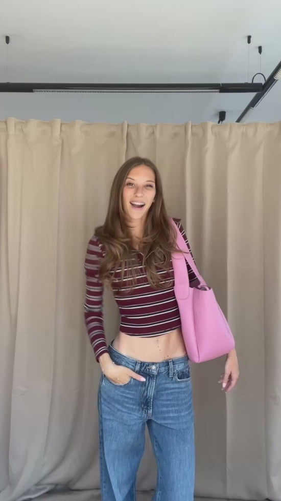 Carica e guarda video nella visualizzazione della galleria, Borsa a spalla NEW MELISSA - PINK
