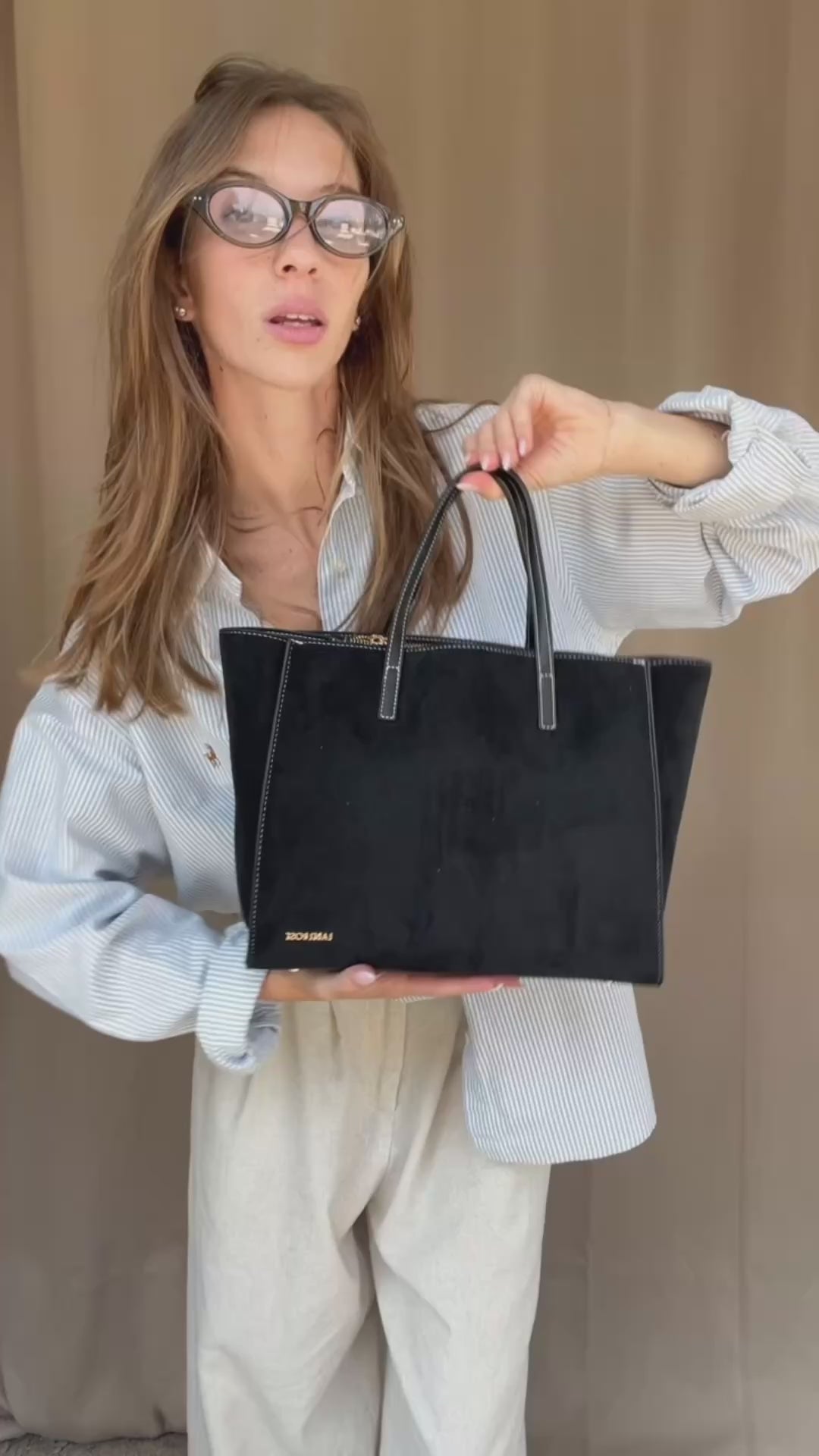 Cargar y reproducir video en el visor de la galería, Bolso de mano MELISSA SIMIL ANTE - NEGRO DORADO
