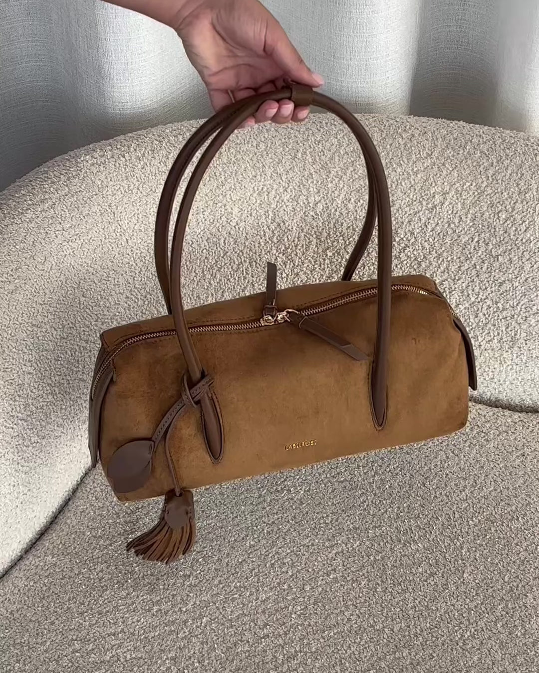 Carica e riproduci il video nel visualizzatore della galleria, Borsa a spalla LIVIA - ROSE
