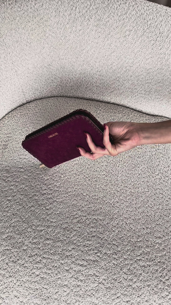 Carica e guarda video nella visualizzazione della galleria, Portafoglio AURORA WALLET - BROWN
