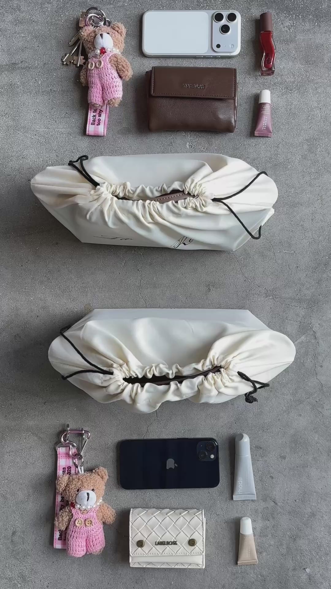 Carica e riproduci il video nel visualizzatore della galleria, Borsa a mano AIDA - POWDER PINK

