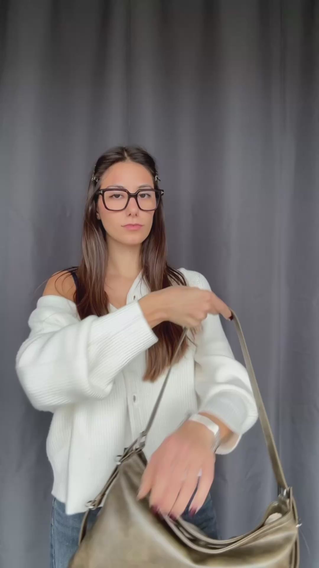 Carica e guarda video nella visualizzazione della galleria, Borsa a spalla MINNIE - MUD
