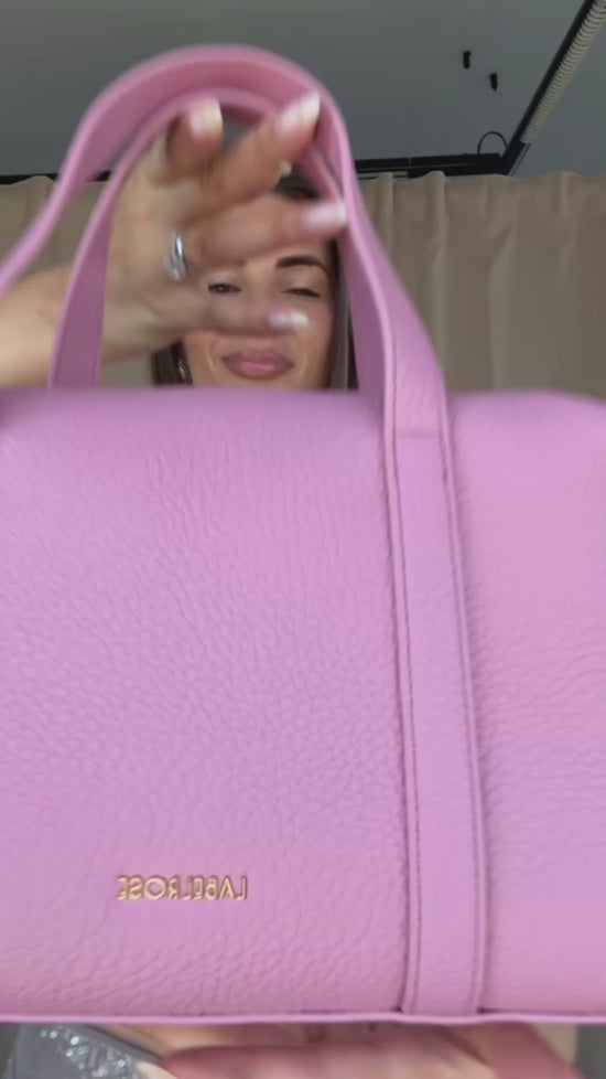 Carica e guarda video nella visualizzazione della galleria, Borsa bauletto ELLEN - PINK
