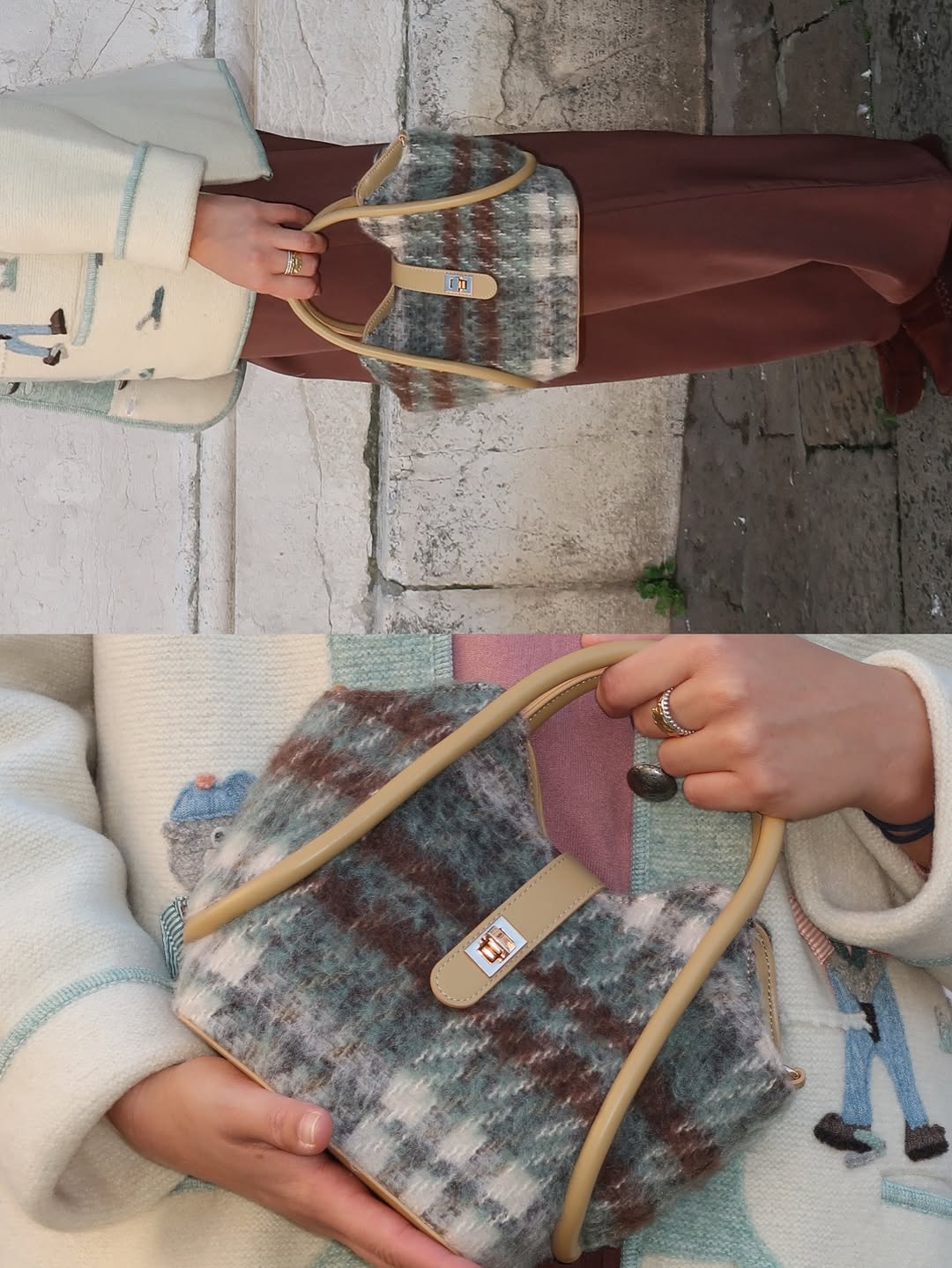 Borsa a mano DELILAH - VERDE SALVIA