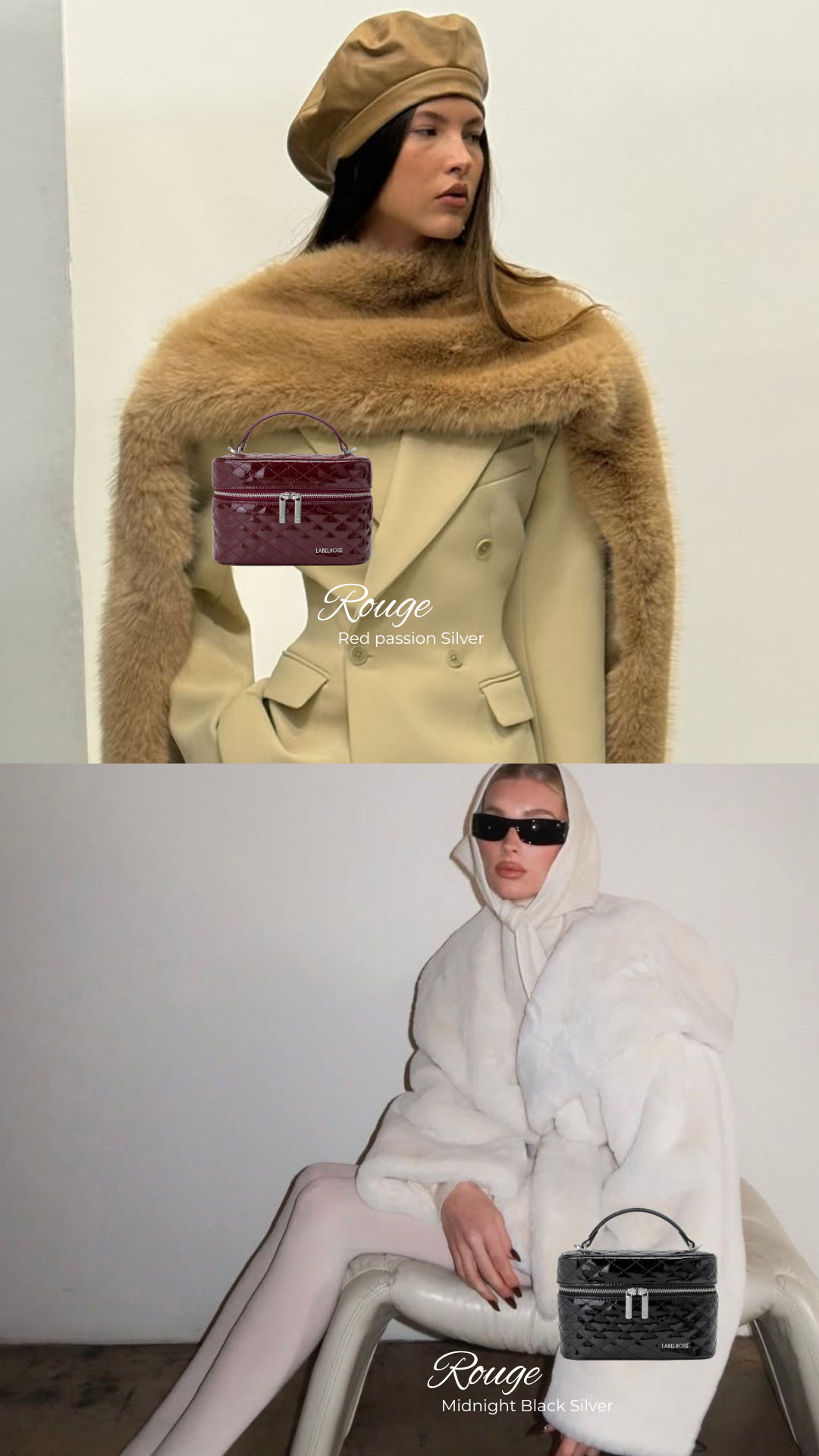 Borsa a mano ROUGE - RED PASSION SILVER