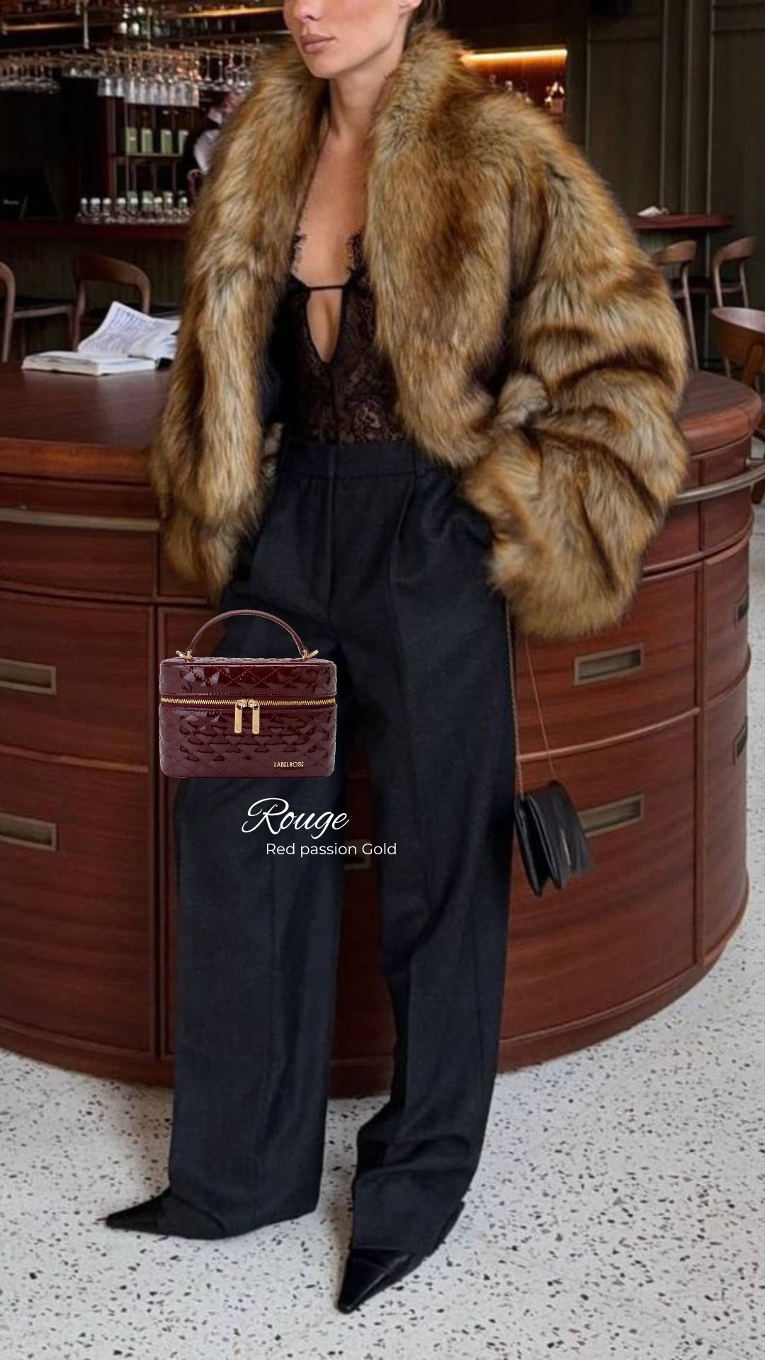 Borsa a mano ROUGE - RED PASSION GOLD