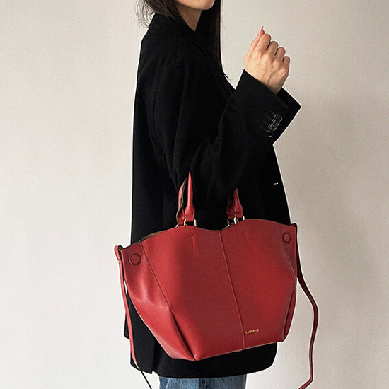 SCARLETT SMALL Shoulder Bag - BRICK RED