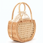 Bolso de paja SEASHELL - BEIGE
