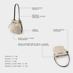Borsa a secchiello WILLOW - NERO
