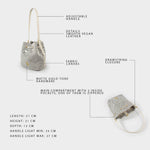 Borsa a secchiello WILLOW - PANNA