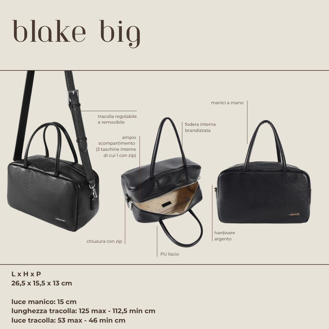 Borsa bauletto BLAKE BIG - AMERICAN COFFEE SILVER