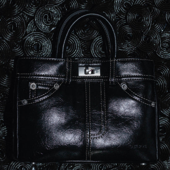 AUDREY Handbag - BLACK SILVER