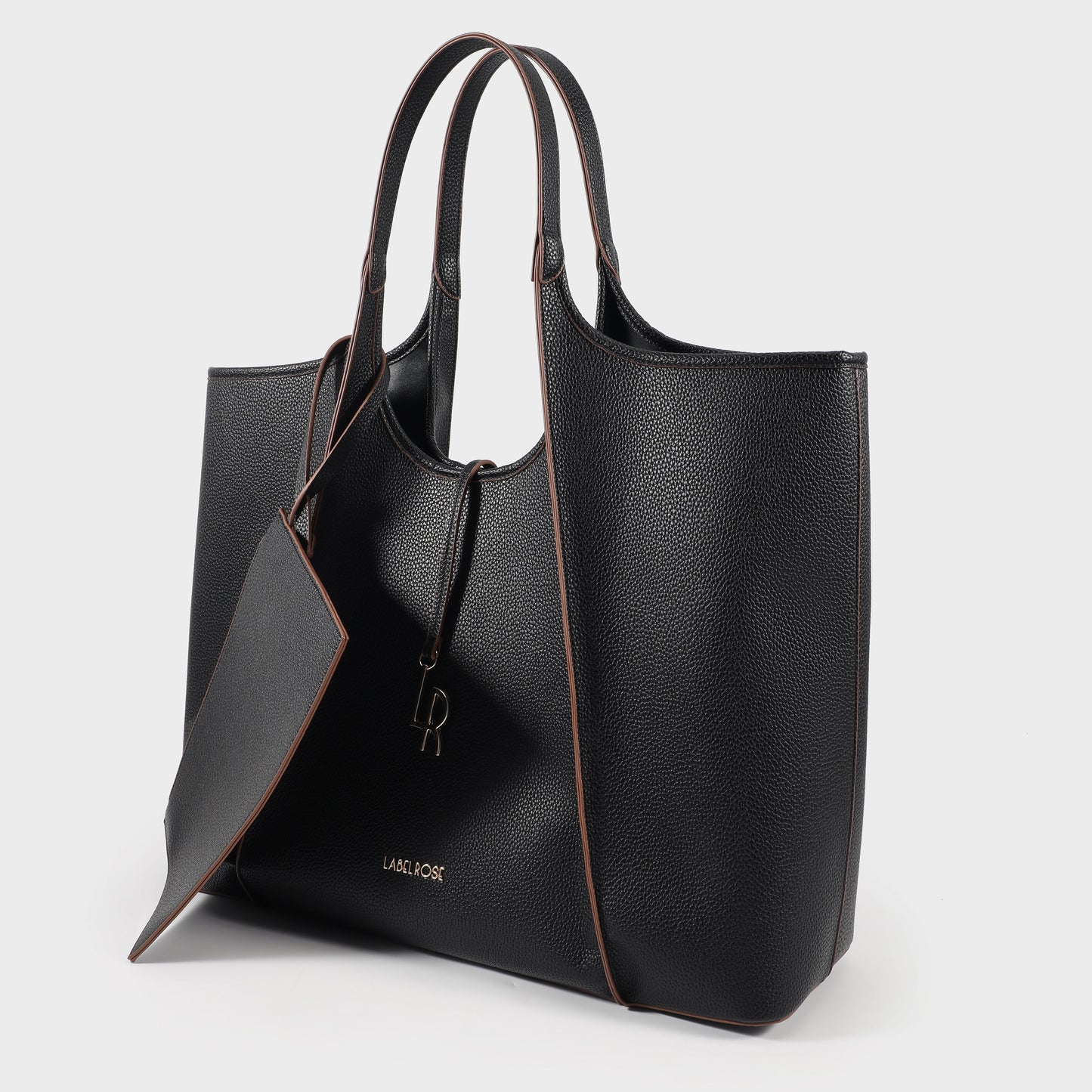 TAYLOR Shoulder Shopping Bag - BLACK GOLD