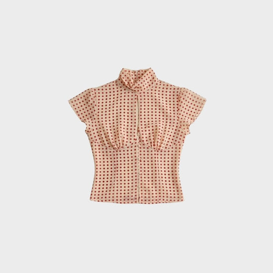 Top KATE - POIS ROSSO