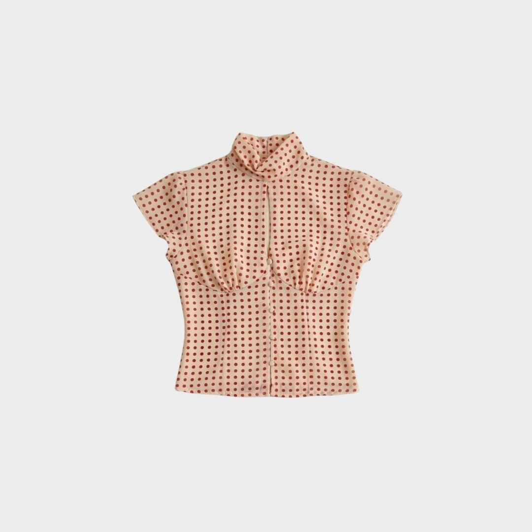 Top KATE - POIS ROSSO