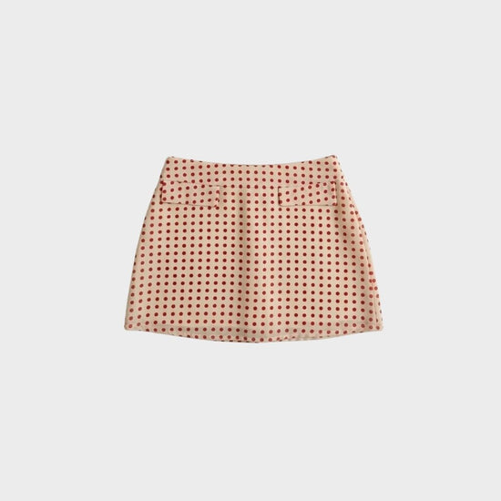 Gonna mini KATE - POIS ROSSO